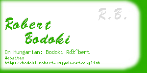 robert bodoki business card